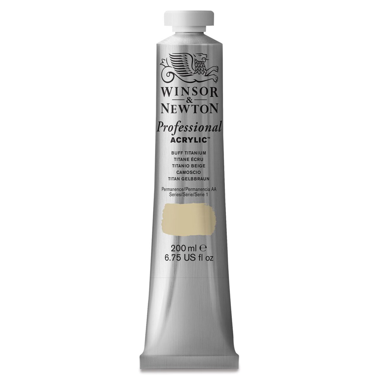 Winsor & Newton Professional Acrylics - Buff Titanium, 200 ml tube